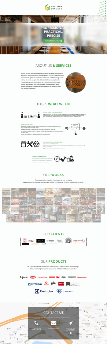 Screenshot - Project 02 - Motion Success' after screenshot of new website